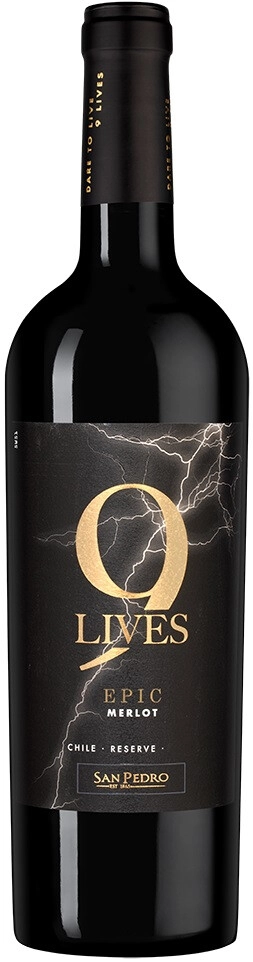 Вино Gato Negro, "9 Lives" Epic Reserve Merlot