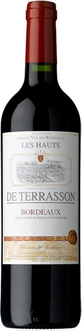 Вино "Les Hauts de Terrasson" Rouge, Bordeaux AOC
