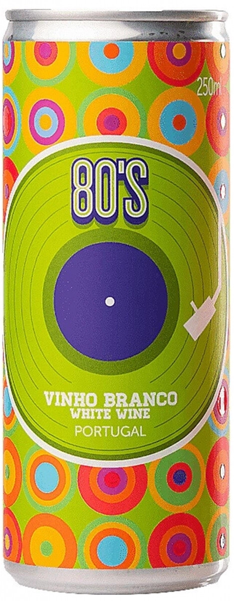 Вино "80's" Branco, Vinho Verde DOC, in can