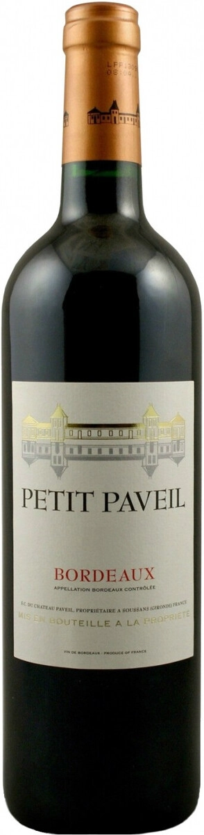 Вино Petit Paveil, Bordeaux AOC