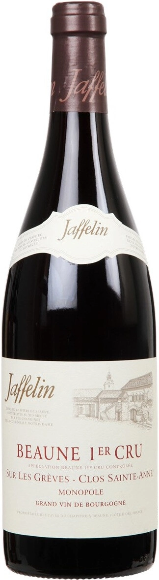 Вино Jaffelin, Beaune 1-er Cru "Sur Les Greves-Clos Sainte-Anne" Monopole AOC