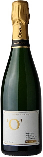 Игристое вино "Odyssea" Brut Nature, Cremant de Bordeaux AOC