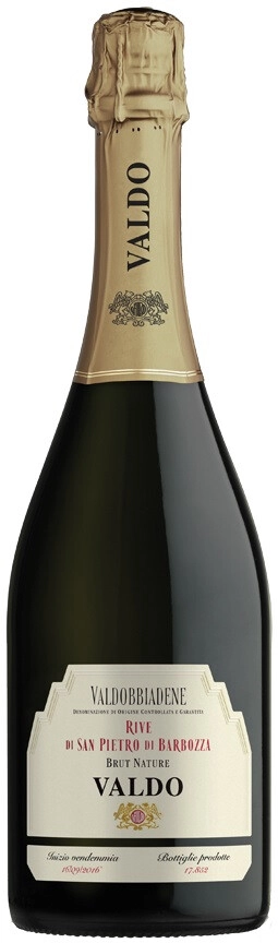Игристое вино Valdo, "Rive di San Pietro di Barbozza" Valdobbiadene DOCG Brut Nature