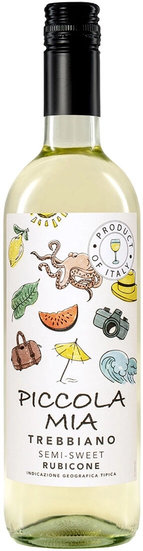 Вино "Piccola Mia" Trebbiano Semi-Sweet, Rubicone IGT