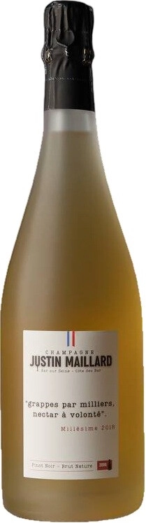 Шампанское Justin Maillard, Millesime Blanc de Noirs Brut Nature, Champagne AOC