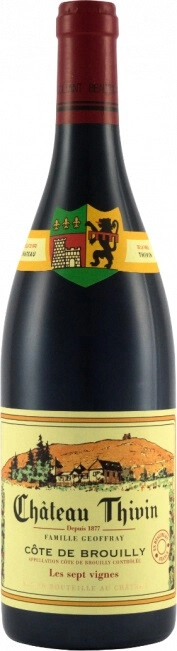 Вино Chateau Thivin, "Les sept vignes" Cote de Brouilly AOC