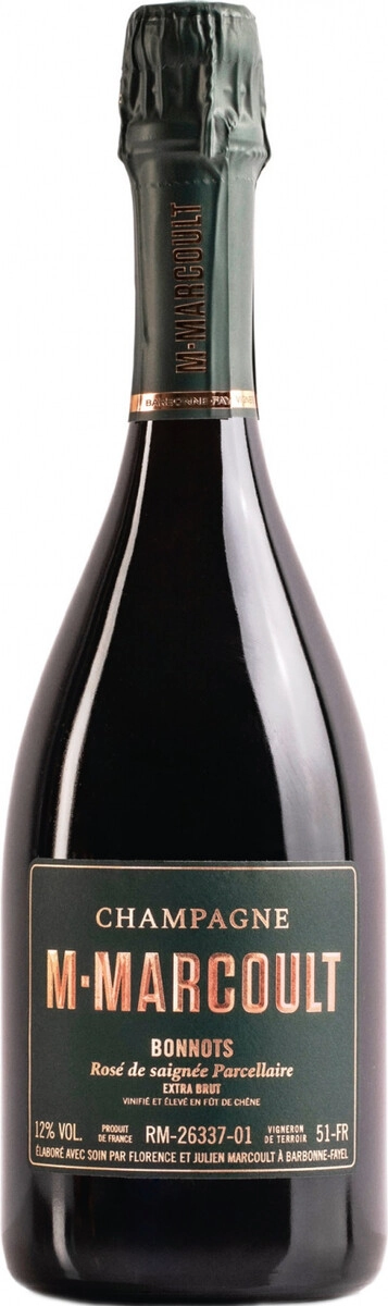 Шампанское Champagne M.Marcoult, "Bonnots" Rose de Saignee Parcellaires Extra Brut