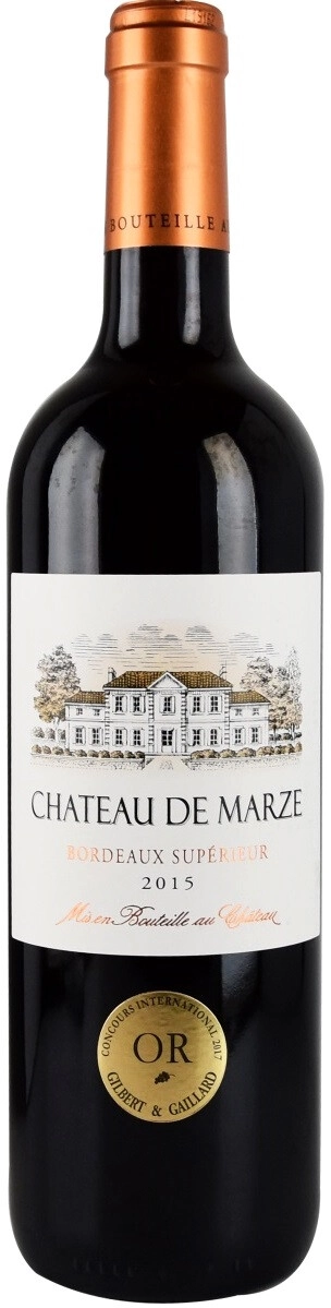 Вино "Chateau de Marze", Bordeaux Superieur AOC