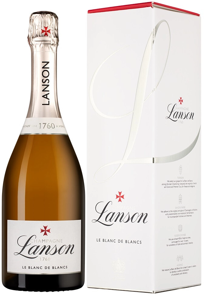 Шампанское Lanson, Le Blanc de Blancs Brut, Champagne AOC