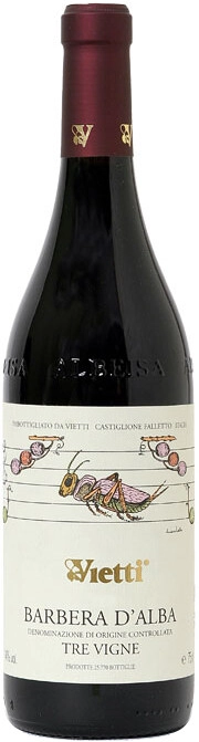 Вино Vietti, Barbera d'Alba Tre Vigne DOC