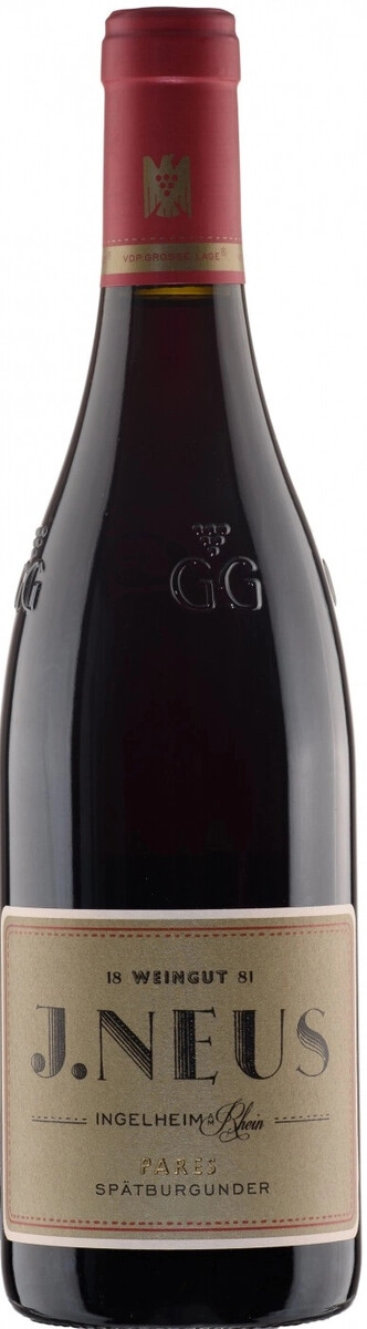 Вино Weingut J. Neus, Ingelheim am Rhein "Pares" Spatburgunder GG