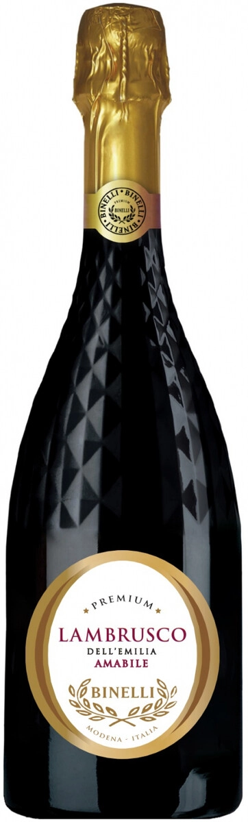 Игристое вино "Binelli Premium" Lambrusco Rosso Amabile, Dell'Emilia IGT