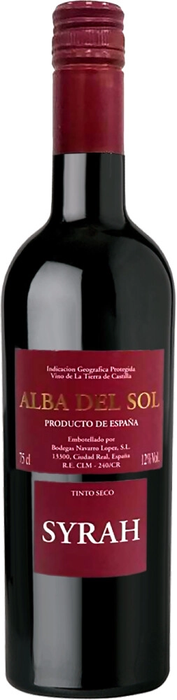 Вино "Alba del Sol" Syrah, Tierra de Castilla IGP