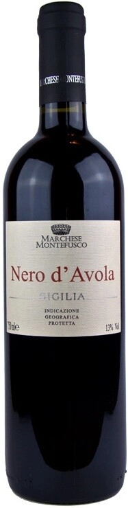 Вино "Marchese Montefusco" Nero d'Avola, Sicilia IGT