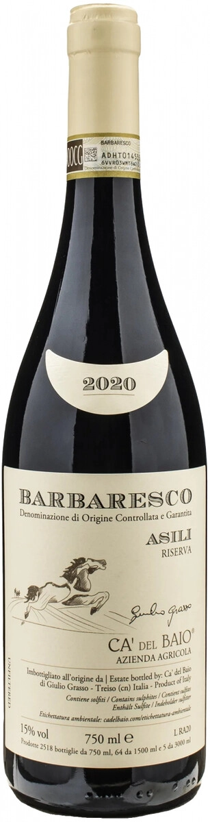 Вино Ca' del Baio, Barbaresco "Asili" DOCG Riserva