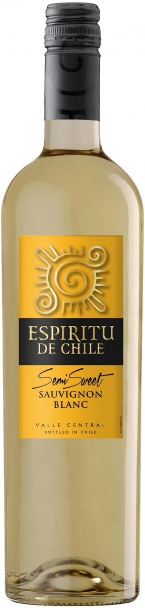 Вино "Espiritu de Chile" Sauvignon Blanc Semi-Sweet, Valle Central DO