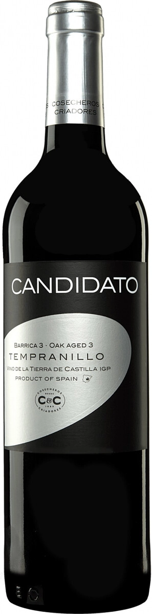 Вино Cosecheros y Criadores, "Candidato" Tempranillo 3 Meses en Barrica