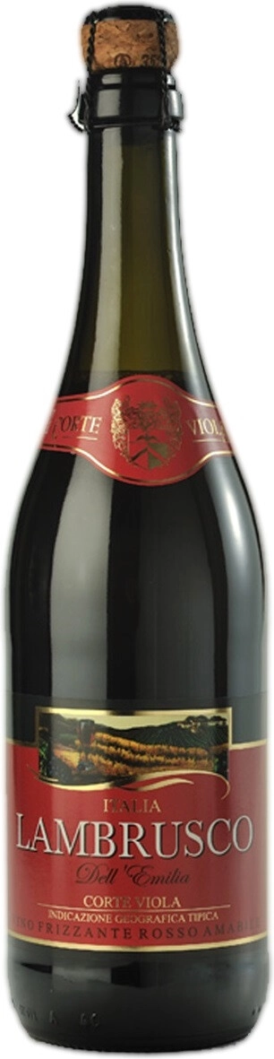 Игристое вино Contri Spumanti, "Corte Viola" Rosso Amabile, Lambrusco dell'Emilia IGT