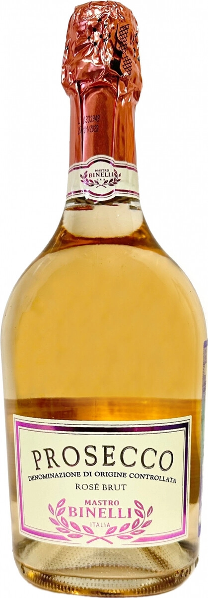 Игристое вино "Mastro Binelli" Prosecco DOC Rose Brut