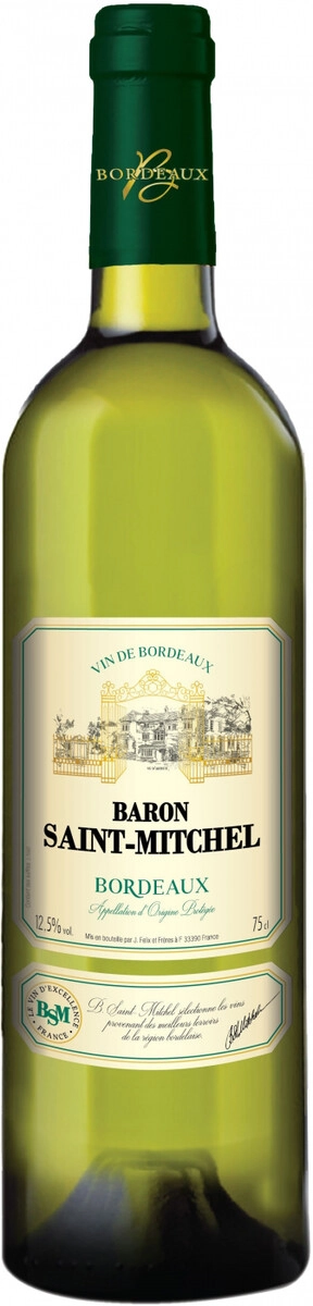 Вино "Baron Saint-Mitchel" Bordeaux AOC Blanc
