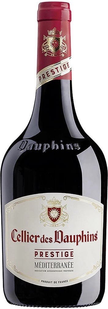 Вино Cellier des Dauphins, "Prestige" Rouge, Mediterranee IGP