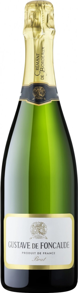 Игристое вино "Gustave de Foncaude" Cremant de Bordeaux AOP Brut