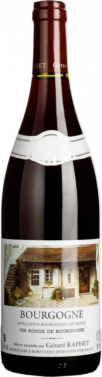 Вино Gerard Raphet, Bourgogne AOC Rouge