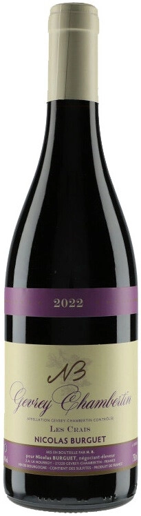 Вино Domaine Nicolas Burguet, Gevrey-Chambertin "Les Crais" AOC