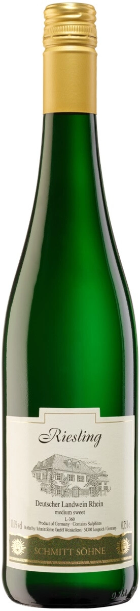 Вино Schmitt Sohne, Riesling Medium Sweet