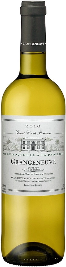 Вино Chateau Hostens-Picant, "Grangeneuve" Blanc, Sainte-Foy Cotes de Bordeaux AOC