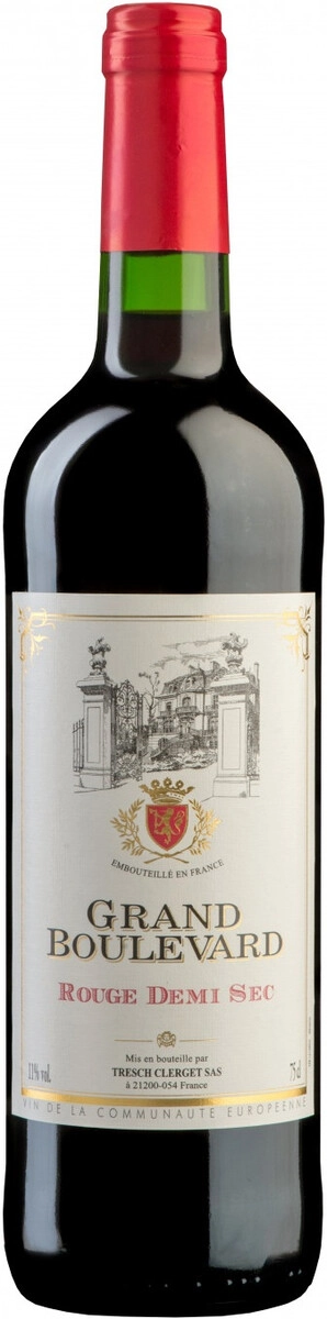 Вино "Grand Boulevard" Rouge Demi Sec