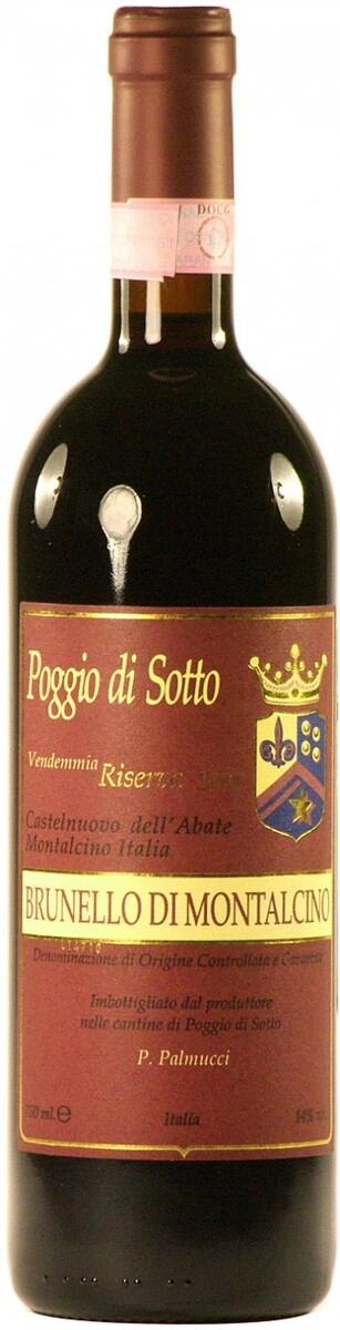 Вино Poggio di Sotto, "Brunello Di Montalcino" Riserva, Vendemmia Castelnuovo dell'Abate