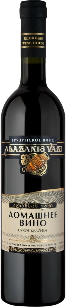 Вино Georgian Wine House, "Alazanis Vazi" Domashnee Red Dry