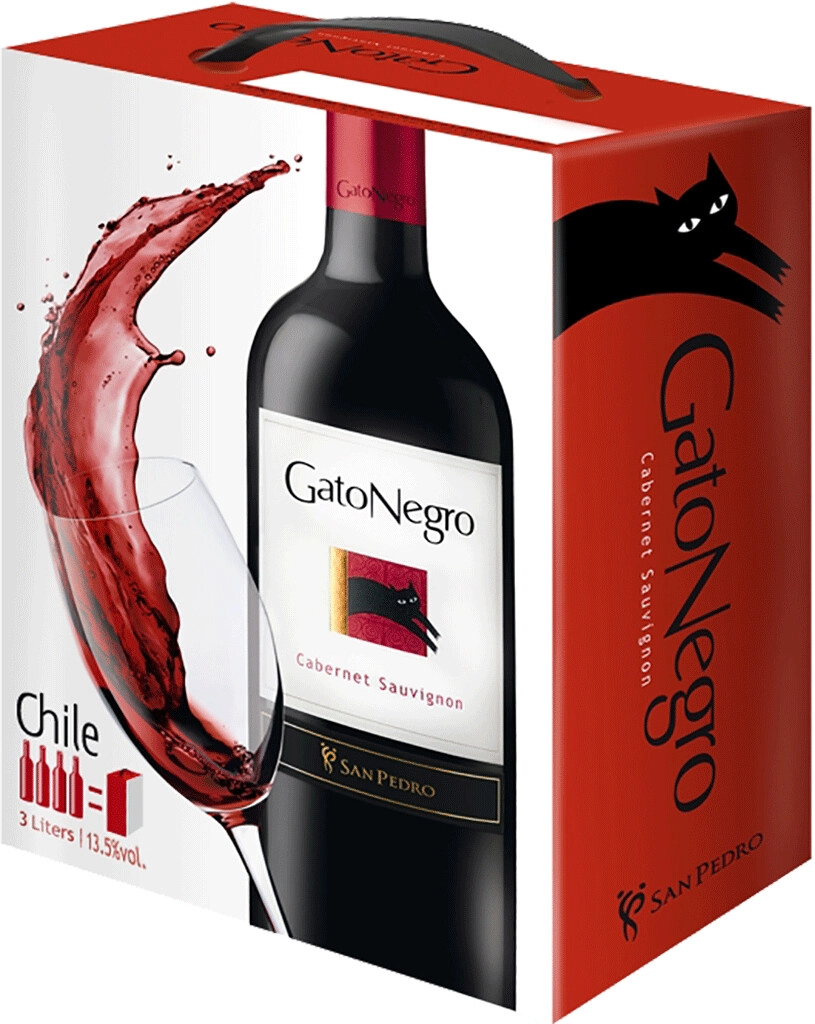 Вино "Gato Negro" Cabernet Sauvignon, bag-in-box